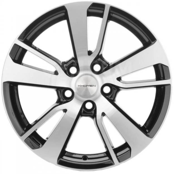 Khomen KHW 1704 7x17 5*108 ET50 DIA63.3 Black-FP Литой