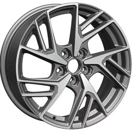 Khomen KHW 1722 6.5x17 5*114.3 ET45 DIA67.1 Gray-FP Литой