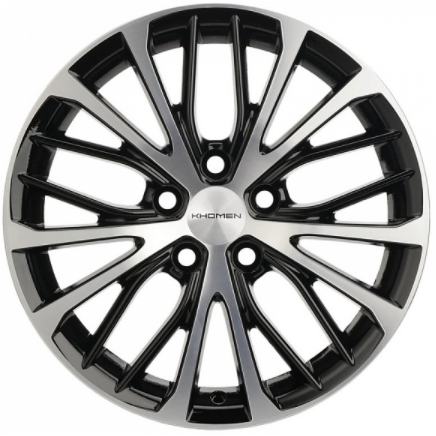 Khomen KHW 1705 7x17 5*108 ET40 DIA60.1 Black-FP Литой
