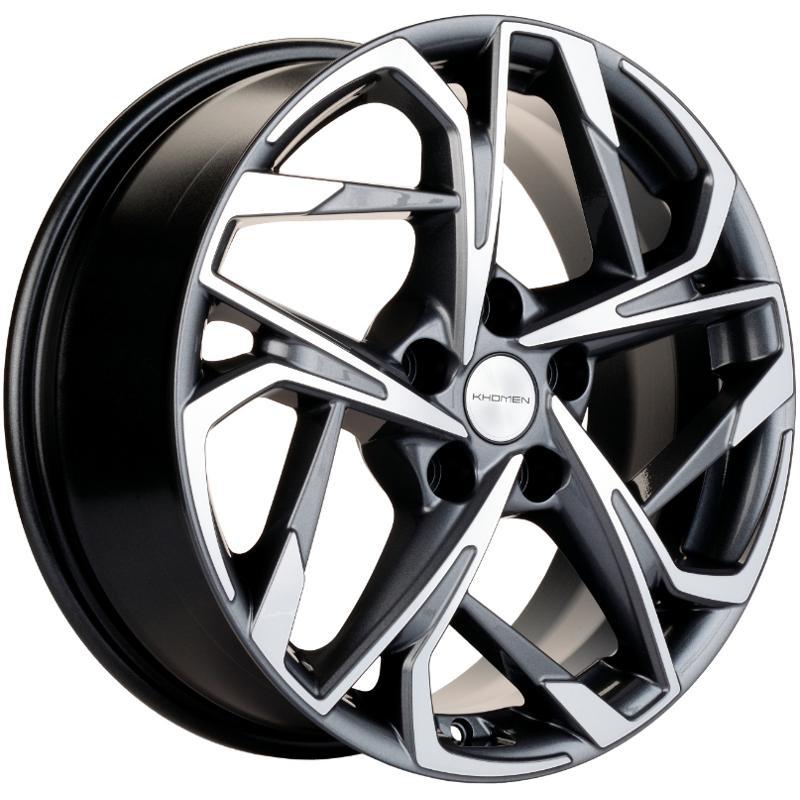 Khomen KHW 1716 7x17 5*110 ET40 DIA67.1 Gray-FP Литой