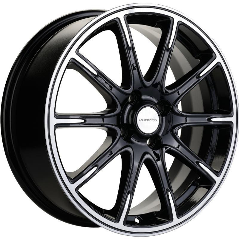 Khomen KHW 1707 6.5x17 4*100 ET50 DIA60.1 Black-FP Литой
