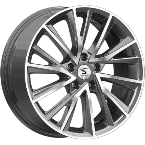 Скад КР010 7.5x18 5*114.3 ET40 DIA66.1 Diamond gloss graphite Литой
