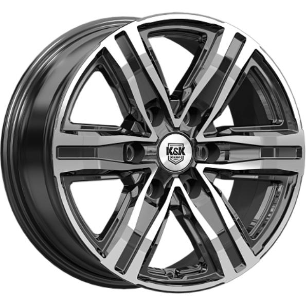 K&K R8 7.5x17 6*139.7 ET30 DIA106.1 Алмаз черный Литой