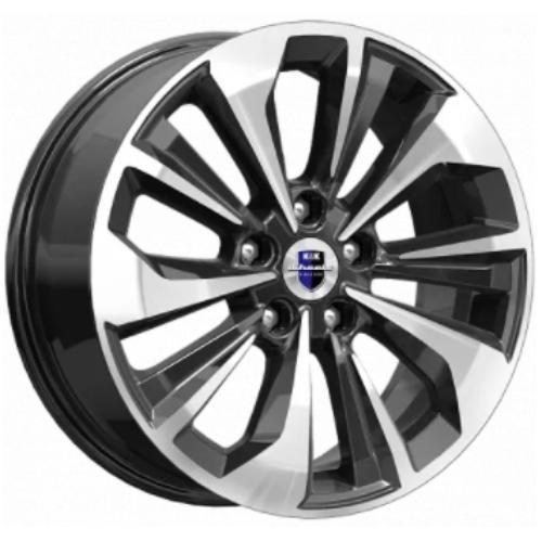 K&K Авиор 7x17 5*114.3 ET45 DIA66.1 Алмаз черный Литой