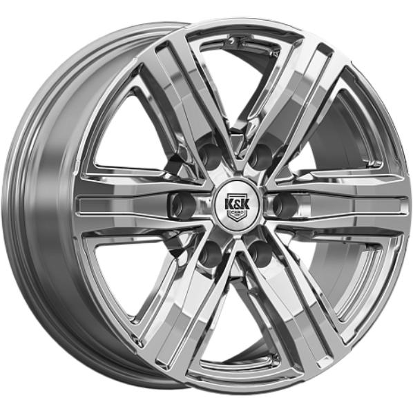 K&K R8 7.5x17 6*139.7 ET25 DIA106.1 Дарк платинум Литой