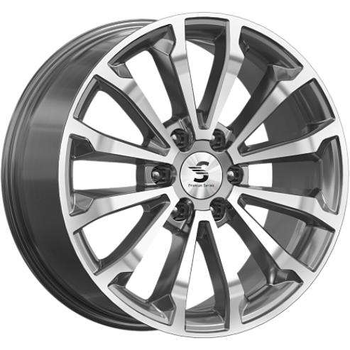 Скад КР006 8.5x20 6*139.7 ET30 DIA77.8 Diamond gloss graphite Литой