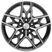 Khomen KHW 1709 7x17 5*110 ET40 DIA67.1 Black-FP Литой