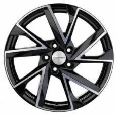 Khomen KHW 1714 7x17 5*108 ET40 DIA60.1 Black-FP Литой