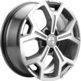 Khomen KHW 1710 6.5x17 5*120 ET55 DIA65.1 Gray-FP Литой