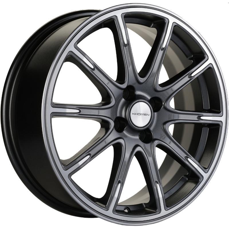 Khomen KHW 1707 6.5x17 4*100 ET50 DIA60.1 Gray-FP Литой