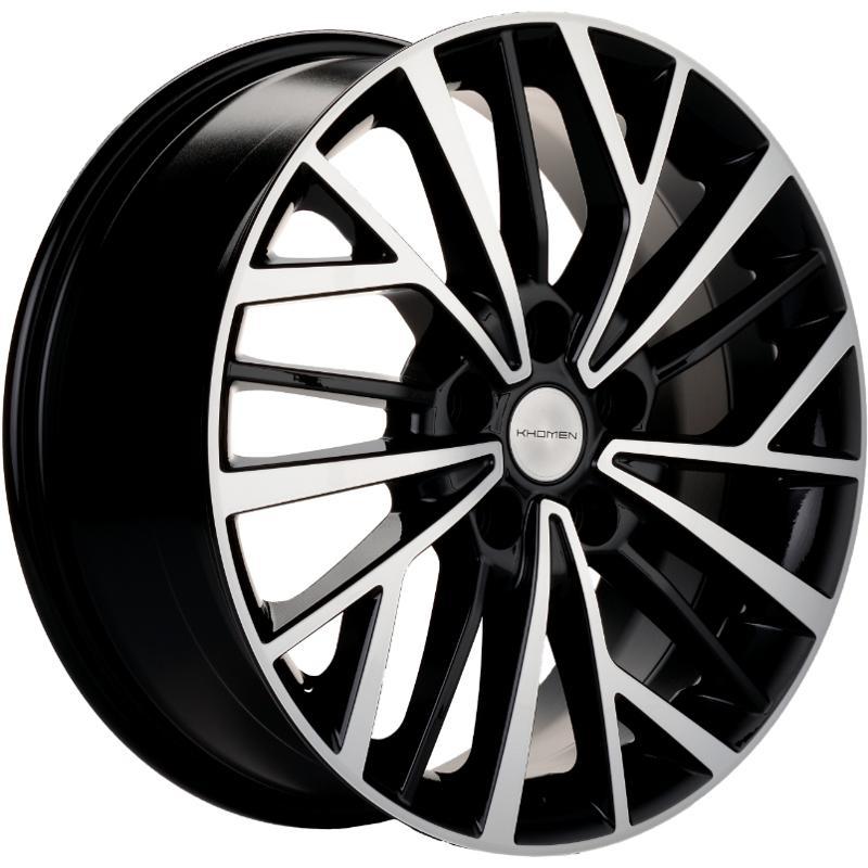 Khomen KHW 1717 7x17 5*108 ET40 DIA60.1 Black-FP Литой