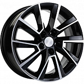 Khomen KHW 1604 6x16 5*105 ET39 DIA56.6 Black-FP Литой