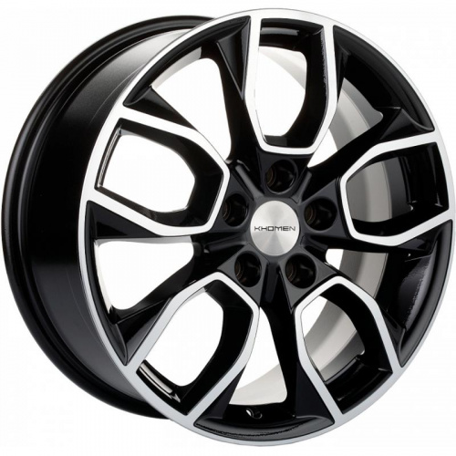 Khomen KHW 1713 7x17 5*112 ET40 DIA57.1 Black-FP Литой