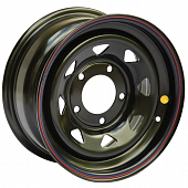 Off Road Wheels УАЗ 7x16 5*139.7 ET0 DIA110.1 Matt black Штампованный