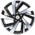 Khomen KHW 1801 7.5x18 5*114.3 ET45 DIA66.1 Black-FP Литой