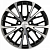 Khomen KHW 1705 7x17 5*108 ET40 DIA60.1 Black-FP Литой
