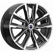 K&K Лацио 7.5x17 5*108 ET35 DIA67.1 Алмаз черный Литой