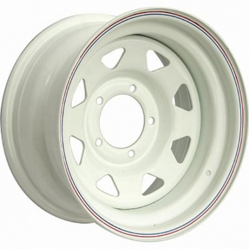 Off Road Wheels УАЗ 8x16 5*139.7 ET0 DIA110.1 White Штампованный