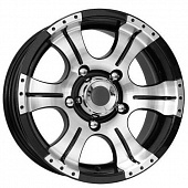 K&K Байконур 7x15 5*139.7 ET-5 DIA108.6 Алмаз черный Литой