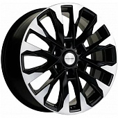 Khomen KHW 2010 8x20 6*114.3 ET45 DIA66.1 Black-FP Литой