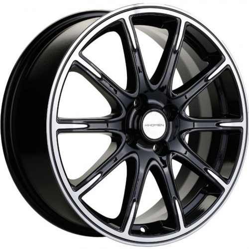 Khomen KHW 1707 6.5x17 4*100 ET43 DIA60.1 Black-FP Литой