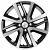 Khomen KHW 1609 6x16 4*100 ET47 DIA56.6 Black-FP Литой