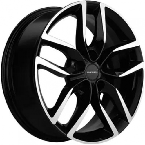Khomen KHW 1708 6.5x17 5*114.3 ET40 DIA64.1 Black-FP Литой