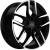 Khomen KHW 1708 6.5x17 5*114.3 ET40 DIA64.1 Black-FP Литой