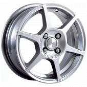 Скад Ягуар 5.5x14 4*100 ET38 DIA67.1 Алмаз белый Литой