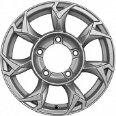 Khomen KHW 1505 5.5x15 5*139.7 ET5 DIA108.1 F-Silver Литой