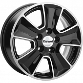 Khomen KHW 1601 6.5x16 5*110 ET45 DIA67.1 Black-FP Литой