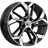 K&K КС1062 6.5x17 5*112 ET38 DIA57.1 Алмаз черный Литой
