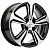 Khomen KHW 1502 6x15 4*100 ET48 DIA54.1 Black-FP Литой