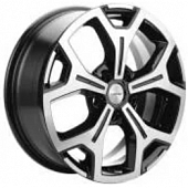 Khomen KHW 1710 6.5x17 5*120 ET55 DIA65.1 Black-FP Литой