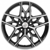 Khomen KHW 1709 7x17 5*110 ET40 DIA67.1 Black-FP Литой
