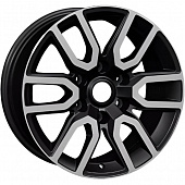 Khomen KHW 1723 8x17 6*139.7 ET25 DIA106.1 Black-FP Литой