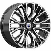 K&K Кортес 8.5x19 6*139.7 ET25 DIA106.1 Алмаз черный Литой
