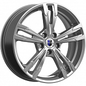 K&K Karrera Light 7x18 5*112 ET43 DIA57.1 Дарк платинум Литой