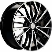 Khomen KHW 1717 7x17 5*108 ET40 DIA60.1 Black-FP Литой