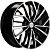 Khomen KHW 1717 7x17 5*108 ET40 DIA60.1 Black-FP Литой
