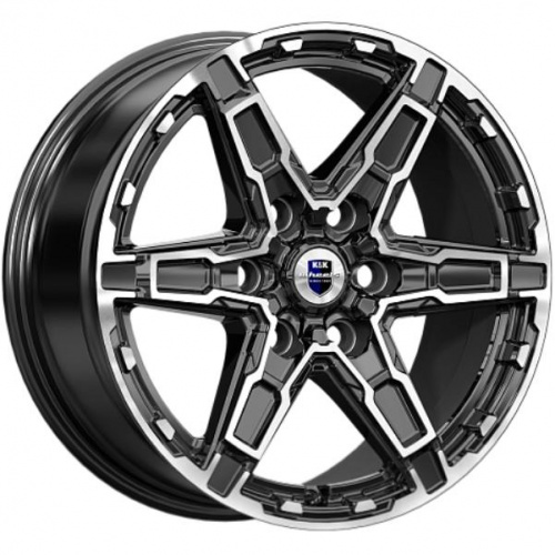 K&K Дистрикт 8x18 6*114.3 ET25 DIA66.1 Алмаз черный Литой