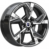 K&K Кайан 7.5x18 5*112 ET37 DIA66.6 Алмаз черный Литой
