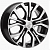 Khomen KHW 1608 6.5x16 5*114.3 ET38 DIA60.1 Black-FP Литой